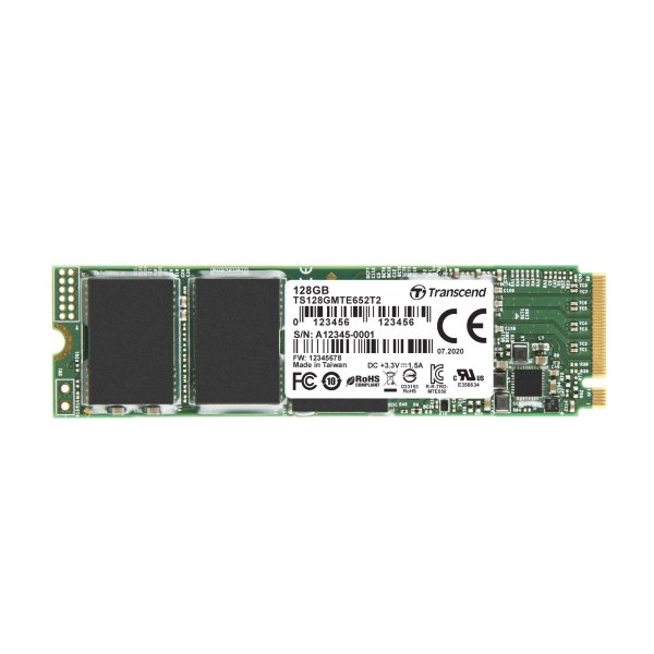 Transcend TS128GMTE652T2 128GB, M.2 2280, PCIe Gen3x4, M-Key, 3D TLC BiCS4, PE: 3K, 30u”