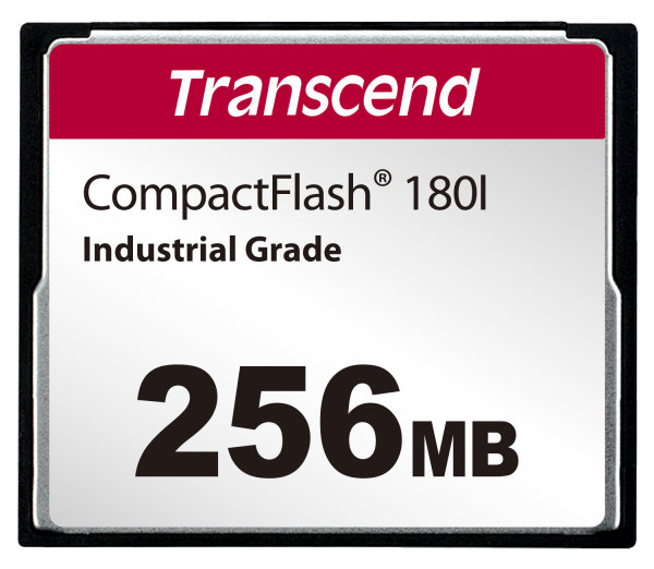 Transcend TS256MCF180I 256MB, CF Card, SLC mode WD-15, Wide Temp.