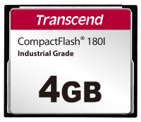 Transcend TS4GCF180I 4GB, CF Card, SLC mode WD-15, Wide Temp