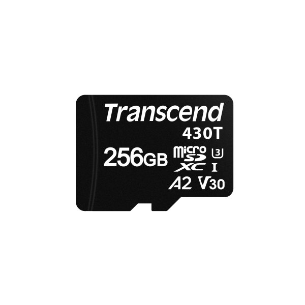 Transcend TS256GUSD430T 256GB microSD A2 U3/V30, 3D TLC
