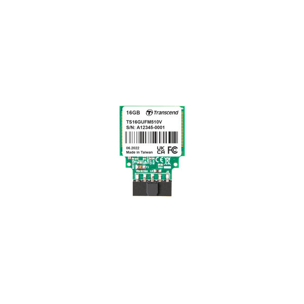 Transcend TS16GUFM510V 16GB, USB Flash Module, MLC SEC-14 (Vertical)
