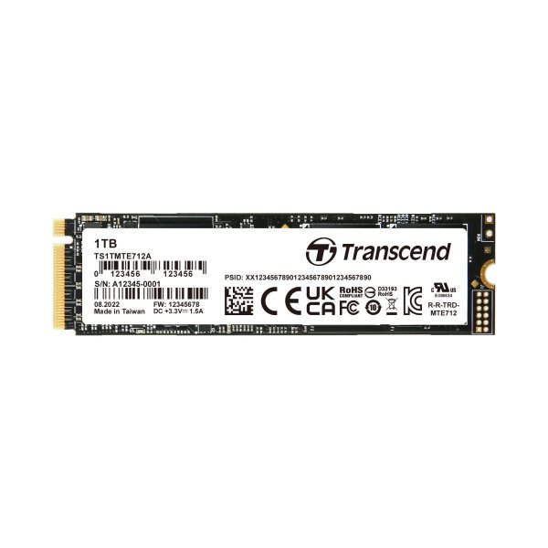 Transcend TS1TMTE712A 1TB, M.2 2280, PCIe Gen4x4, NVMe, 3D TLC BiCS5, PE: 3K, extended temp, TCG OPAL, eDrive