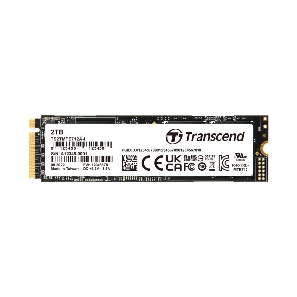 Transcend TS2TMTE712A-I 2TB, M.2 2280, PCIe Gen4x4, NVMe, 3D TLC BiCS5, PE: 3K, wide temp., TCG OPAL, eDrive