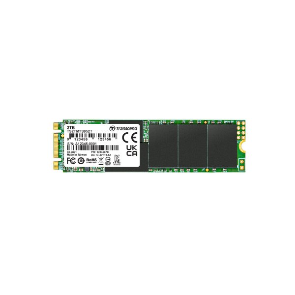 Transcend TS2TMTS952T 2TB, M.2 2280 SSD, SATA3 B+M Key, 3D TLC BiCS4, PE: 3K