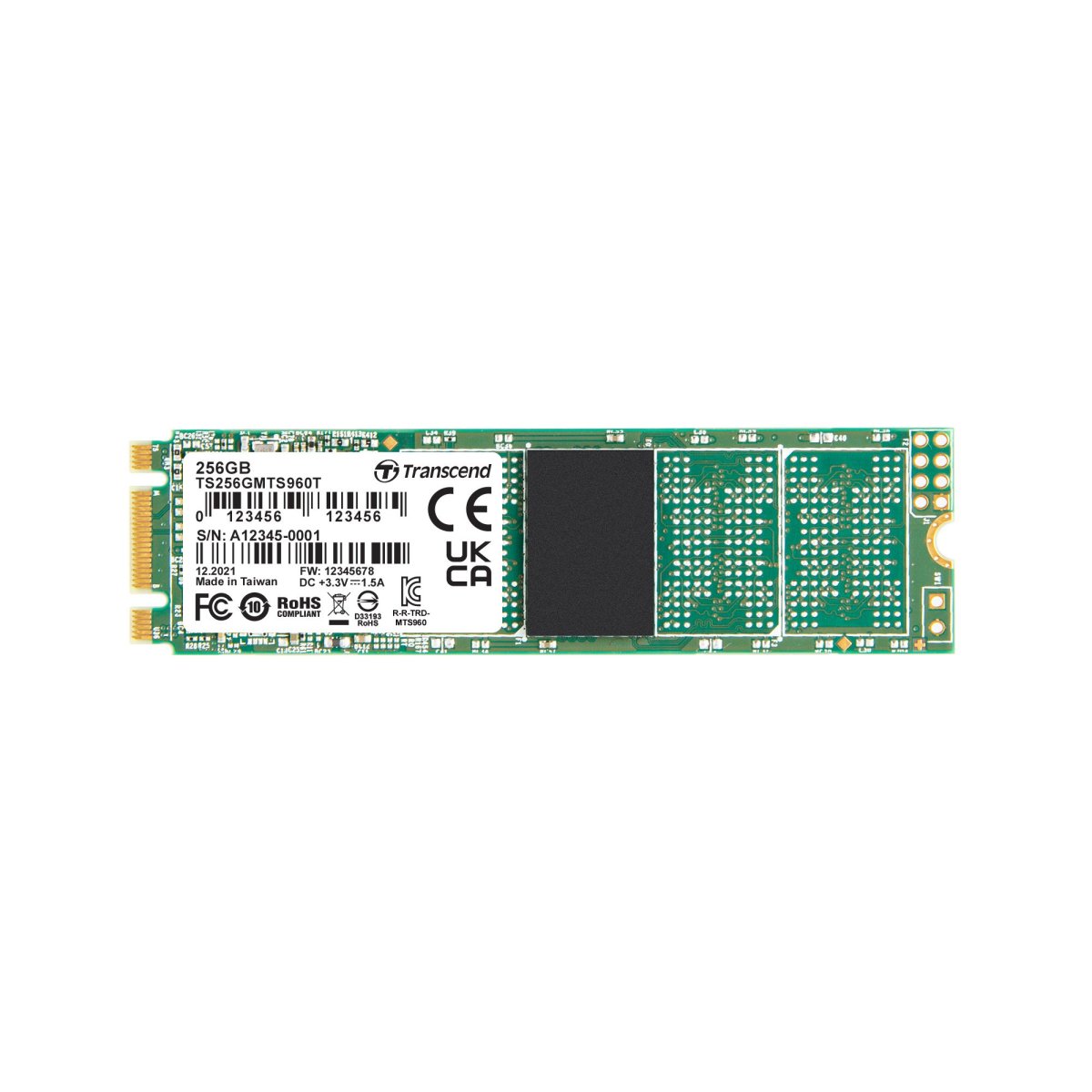 Ssd Solution Transcend TS256GMTS960T 256GB, M.2 2280 SSD, SATA3 B+M Key, 3D TLC Bi