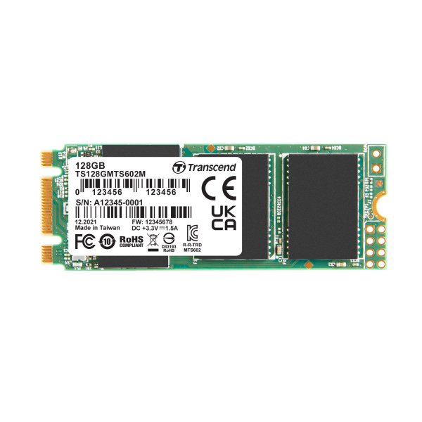Transcend TS128GMTS602M 128GB, M.2 2260 SSD, SATA3 B+M Key, MLC WD-15