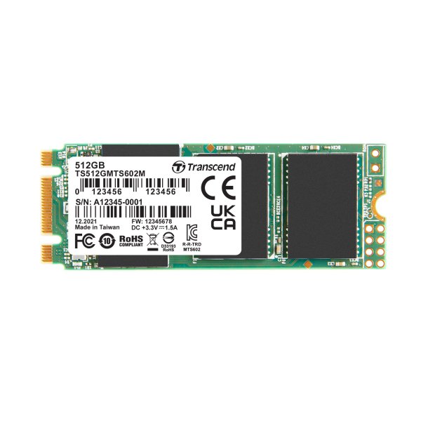 Transcend TS512GMTS602M 512GB, M.2 2260 SSD, SATA3 B+M Key, MLC WD-15