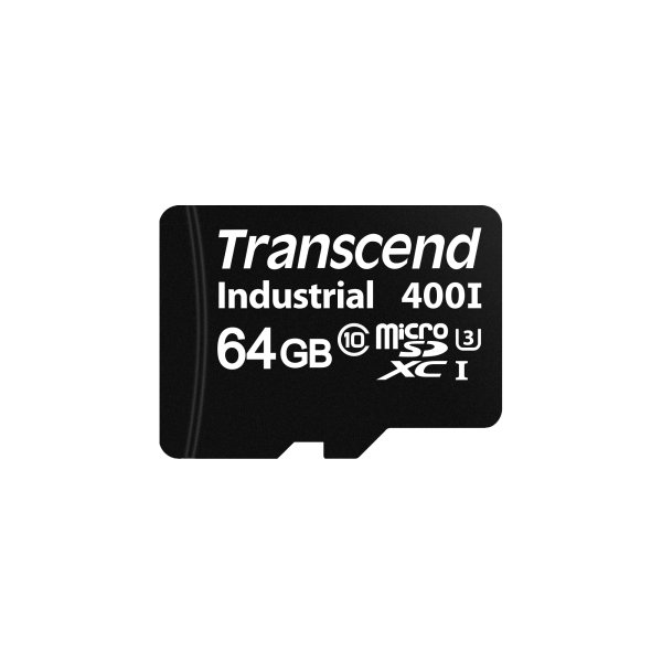 Transcend TS64GUSD400I 64GB microSD ,UHS-I U3, MLC, Wide Temp.