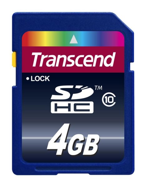 Transcend TS4GSDHC10 4GB SD Card Class10