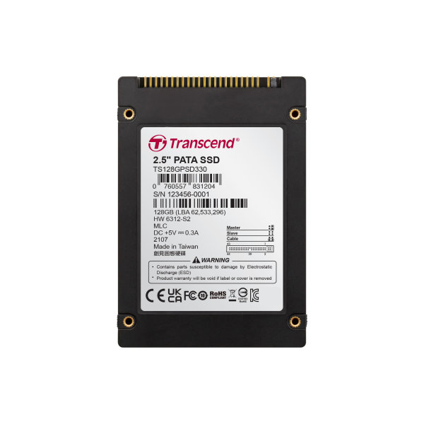 Transcend TS128GPSD330 128GB, 2.5" SSD, PATA, MLC