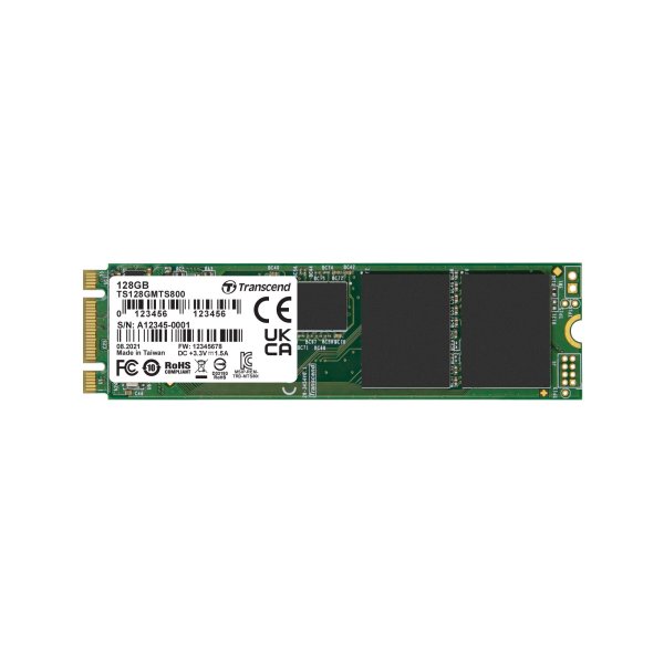 Transcend TS128GMTS800 128GB, M.2 2280 SSD, SATA3 B+M Key, MLC