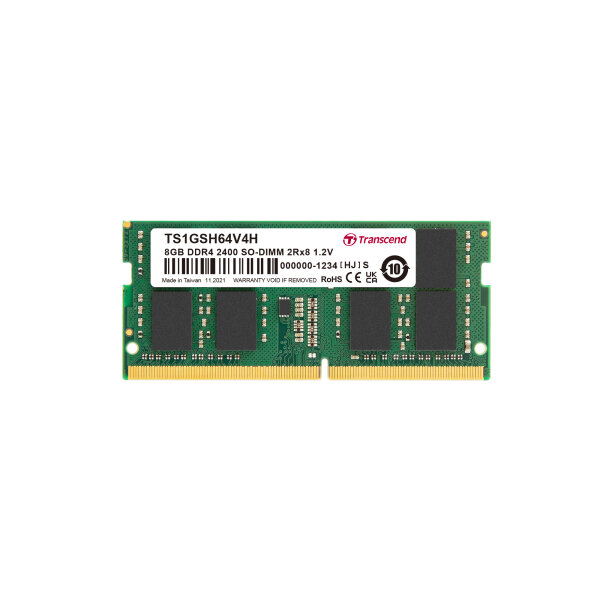 Transcend TS1GSH64V4H 8GB DDR4 2400 SO-DIMM 2Rx8 512Mx8 CL17 1.2V