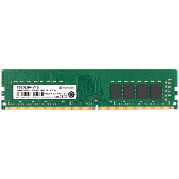 Transcend TS2GLH64V4B 16GB DDR4 2400 U-DIMM 2Rx8 1Gx8 CL17 1.2V