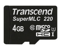 Transcend TS4GUSD220I 4GB microSD U1, SLC mode, Wide...